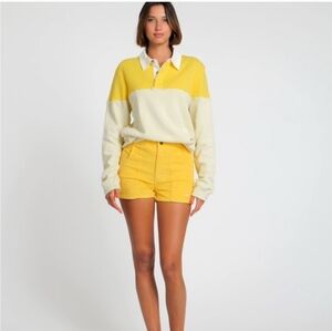 Hammies Yellow Cordury Shorts Women's 28 Summer